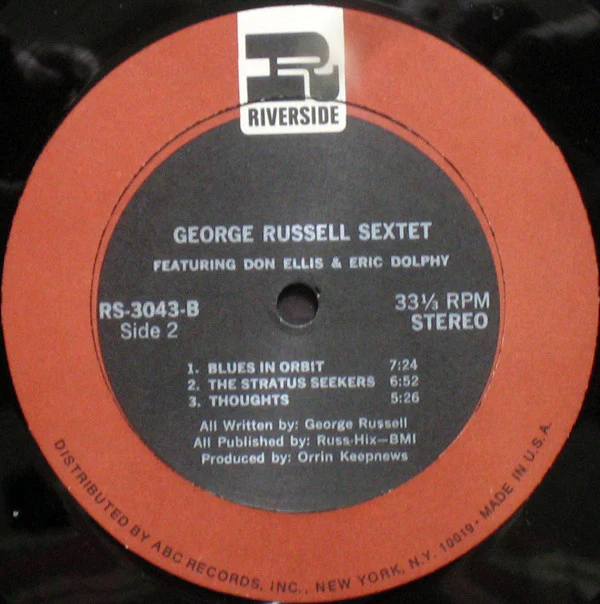 The George Russell Sextet Featuring Don Ellis & Eric Dolphy - 1 2 3 4 5 6extet (LP, Comp) (Very Good (VG)) - Image 4