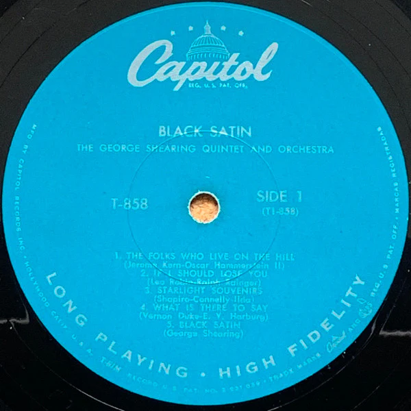 The George Shearing Quintet - Black Satin (LP, Album, Mono, Scr) (Very Good (VG)) - Image 3