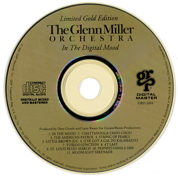 The Glenn Miller Orchestra - In The Digital Mood (CD, Album, Ltd, RE, Gol) (Very Good Plus (VG+)) - Image 4