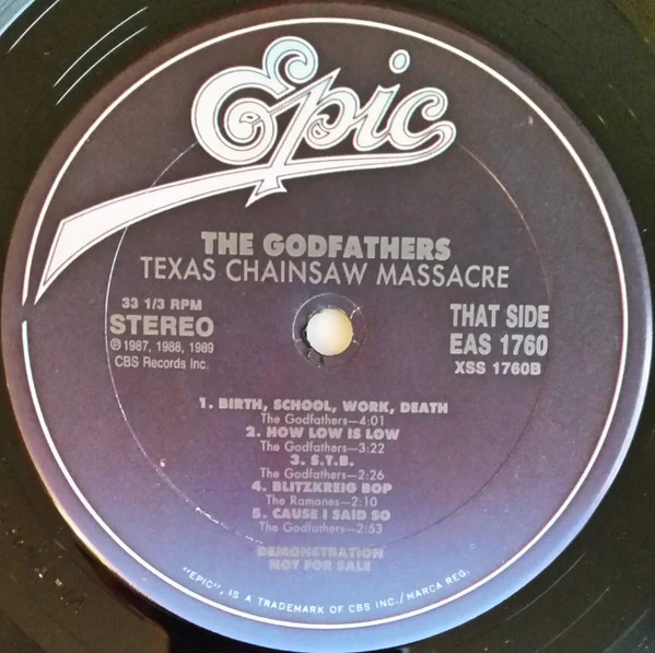 The Godfathers - Texas Chainsaw Massacre (LP, Promo) (Very Good Plus (VG+)) - Image 4