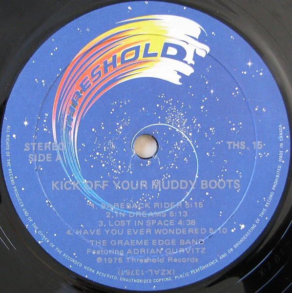 The Graeme Edge Band Featuring Adrian Gurvitz - Kick Off Your Muddy Boots (LP, Album) (Very Good Plus (VG+)) - Image 4