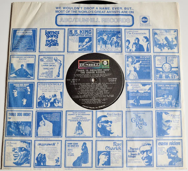 The Grass Roots - Their 16 Greatest Hits (LP, Comp, Tru) (Very Good Plus (VG+)) - Image 5