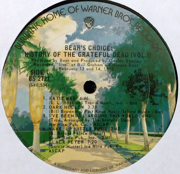 The Grateful Dead - History Of The Grateful Dead, Vol. 1 (Bear's Choice) (LP, Album, Pit) (Very Good Plus (VG+)) - Image 3