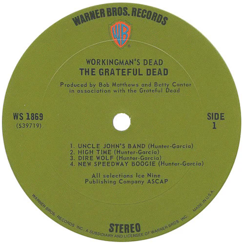 The Grateful Dead - Workingman's Dead (LP, Album, Pit) (Near Mint (NM or M-)) - Image 3