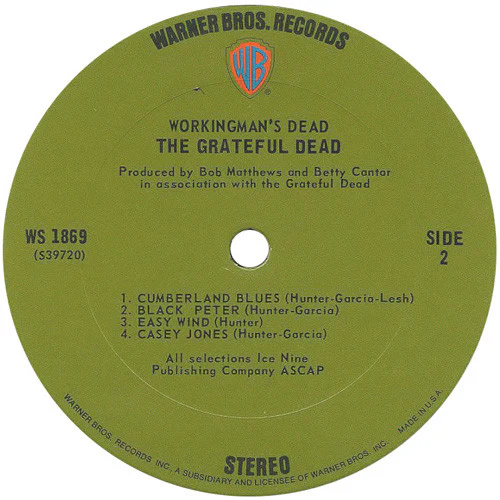 The Grateful Dead - Workingman's Dead (LP, Album, Pit) (Near Mint (NM or M-)) - Image 4