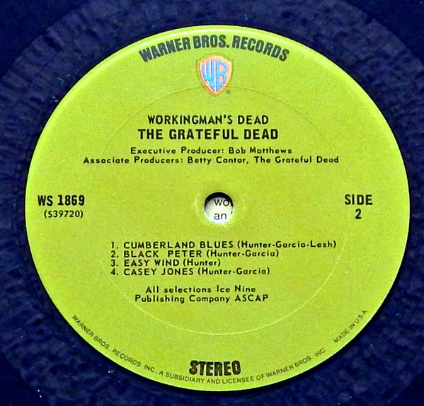 The Grateful Dead - Workingman's Dead (LP, Album, San) (Very Good Plus (VG+)) - Image 4