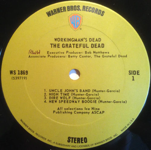 The Grateful Dead - Workingman's Dead (LP, Album, Ter) (Good Plus (G+)) - Image 3