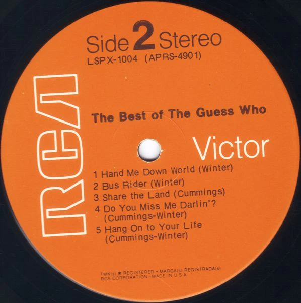 The Guess Who - The Best Of The Guess Who (LP, Comp, Ind) (Very Good Plus (VG+)) - Image 5