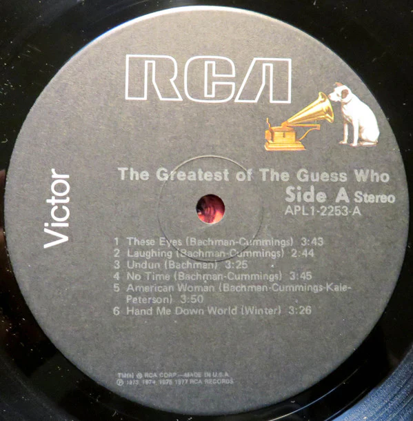 The Guess Who - The Greatest Of The Guess Who (LP, Comp, RE) (Very Good Plus (VG+)) - Image 3