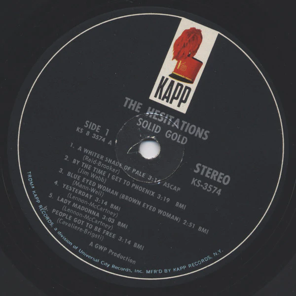 The Hesitations - Solid Gold (LP, Album) (Very Good Plus (VG+)) - Image 3