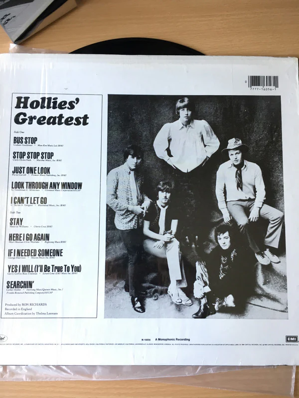 The Hollies - Hollies' Greatest (LP, Comp, Mono) (Near Mint (NM or M-)) - Image 4