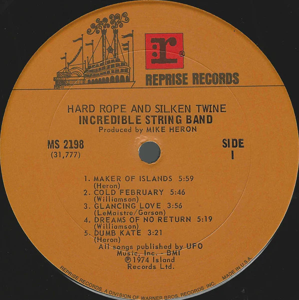 The Incredible String Band - Hard Rope & Silken Twine (LP, Album) (Very Good (VG)) - Image 3