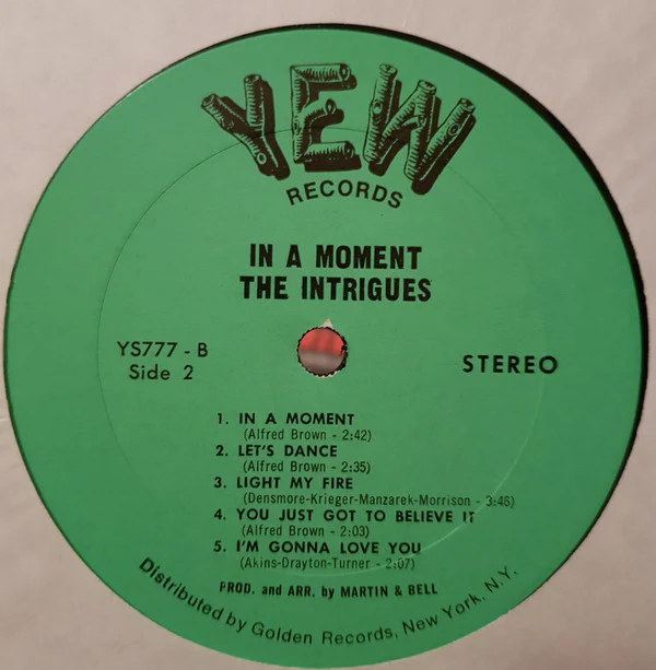 The Intrigues - In A Moment (LP, Album) (Good Plus (G+)) - Image 4