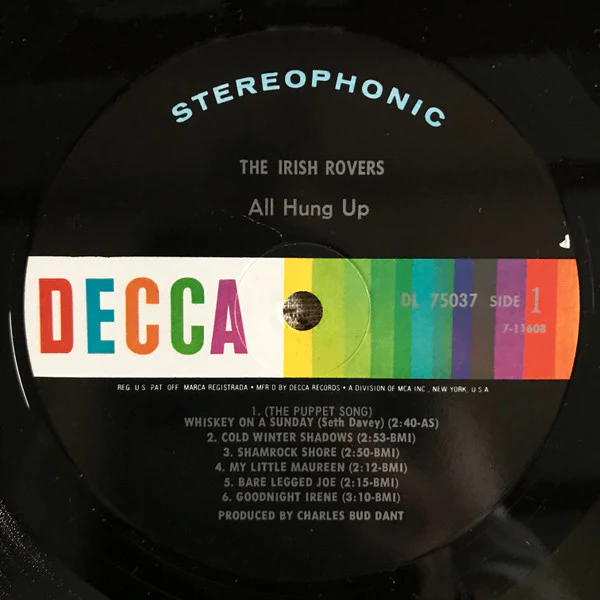 The Irish Rovers - All Hung Up (LP, Album) (Very Good Plus (VG+)) - Image 3