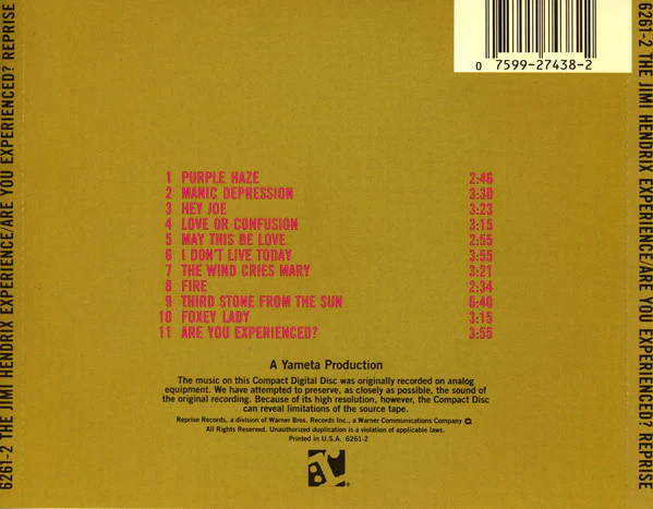 The Jimi Hendrix Experience - Are You Experienced? (CD, Album, RE, RM) (Near Mint (NM or M-)) - Image 2