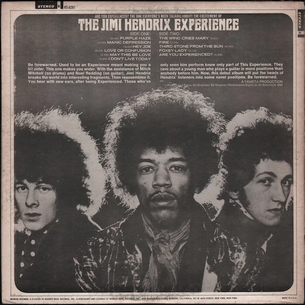 The Jimi Hendrix Experience - Are You Experienced (LP, Album, RP, Pit) (Very Good Plus (VG+)) - Image 2