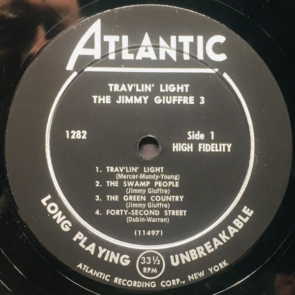 The Jimmy Giuffre Trio - Trav'lin' Light (LP, Album, Mono) (Near Mint (NM or M-)) - Image 3