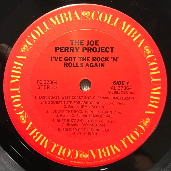 The Joe Perry Project - I've Got The Rock 'N' Rolls Again (LP, Album, Pit) (Near Mint (NM or M-)) - Image 3