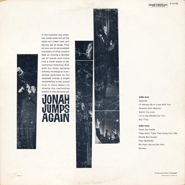 The Jonah Jones Quartet - Jonah Jumps Again (LP, Album, Mono, Scr) (Near Mint (NM or M-)) - Image 2