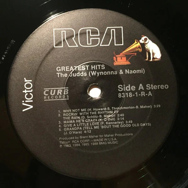 The Judds - Greatest Hits (LP, Album, Comp) (Good Plus (G+)) - Image 3