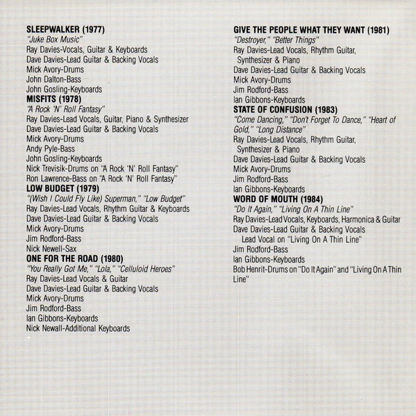 The Kinks - Come Dancing With The Kinks (The Best Of The Kinks 1977-1986) (CD, Comp, Dis) (Near Mint (NM or M-)) - Image 5