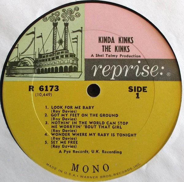 The Kinks - Kinda Kinks (LP, Album, Mono, Pit) (Near Mint (NM or M-)) - Image 3