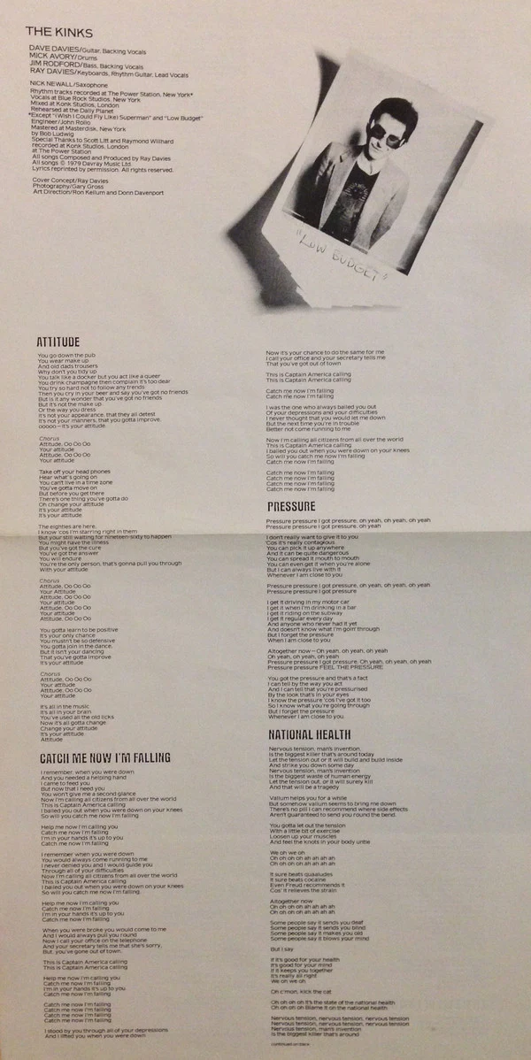 The Kinks - Low Budget (LP, Album) (Very Good (VG)) - Image 5