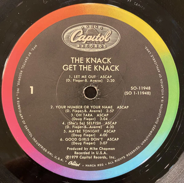The Knack  - Get The Knack (LP, Album) (Very Good Plus (VG+)) - Image 3