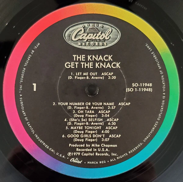 The Knack - Get The Knack (LP, Album, Win) (Very Good (VG)) - Image 3