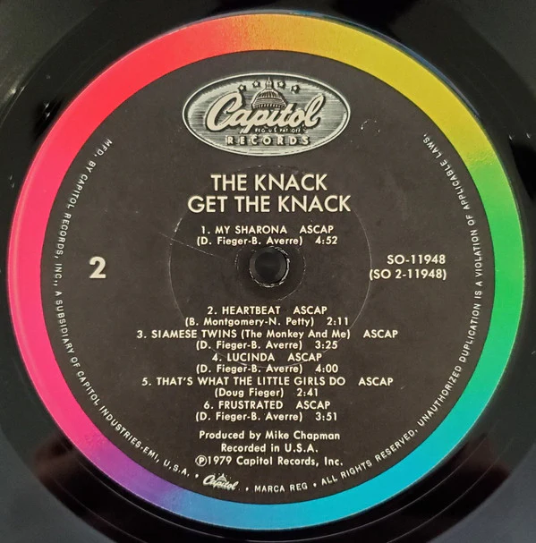The Knack - Get The Knack (LP, Album, Win) (Very Good (VG)) - Image 4