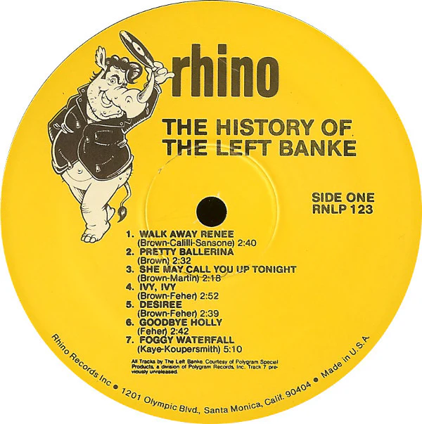 The Left Banke - The History Of The Left Banke (LP, Comp) (Very Good (VG)) - Image 5