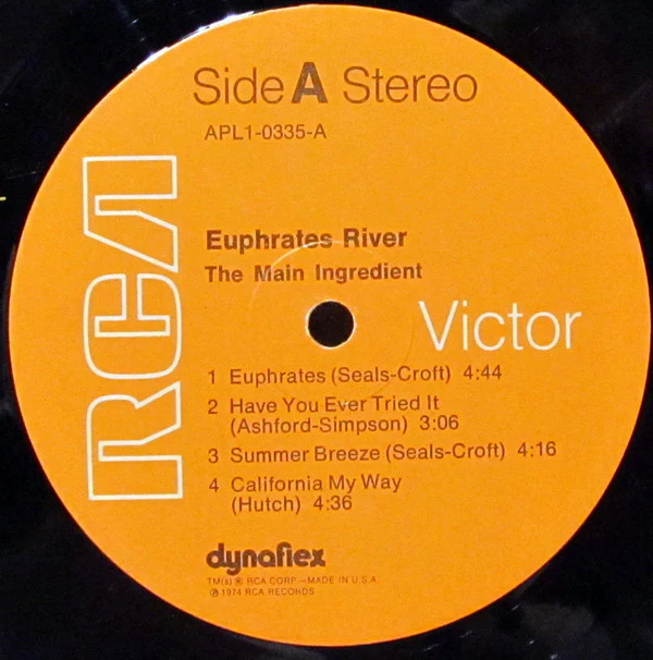 The Main Ingredient - Euphrates River (LP, Album, Ind) (Near Mint (NM or M-)) - Image 5