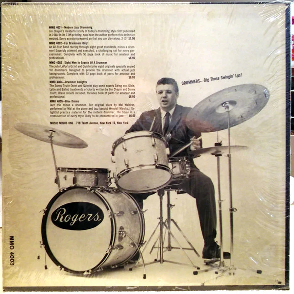 The Mal Waldron Trio* - Blue Drums - Jazz Trio Minus Drummer (LP, Album, whi) (Very Good Plus (VG+)) - Image 2