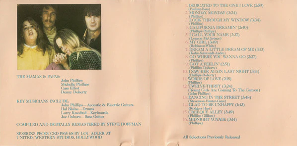 The Mamas & The Papas - 16 Of Their Greatest Hits (CD, Comp, Club, RE, RM, CRC) (Very Good Plus (VG+)) - Image 5