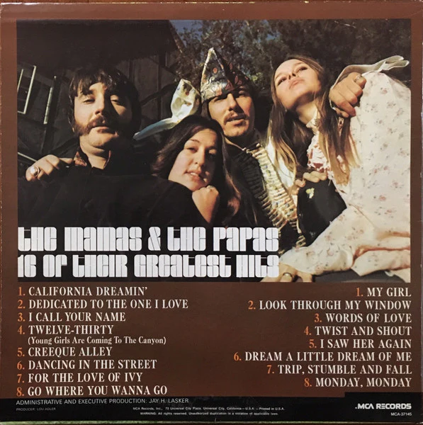 The Mamas & The Papas - 16 Of Their Greatest Hits (LP, Album, Comp, Pin) (Mint (M)) - Image 2
