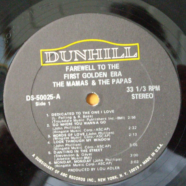 The Mamas & The Papas - Farewell To The First Golden Era (LP, Comp) (Very Good Plus (VG+)) - Image 4