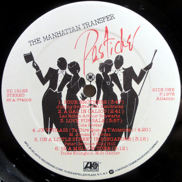 The Manhattan Transfer - Pastiche (LP, Album, PRC) (Very Good Plus (VG+)) - Image 3