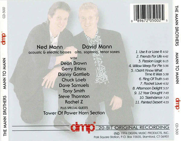 The Mann Brothers - Mann To Mann (CD, Album) (Very Good Plus (VG+)) - Image 2