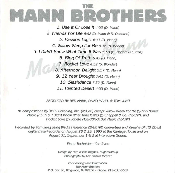 The Mann Brothers - Mann To Mann (CD, Album) (Very Good Plus (VG+)) - Image 4