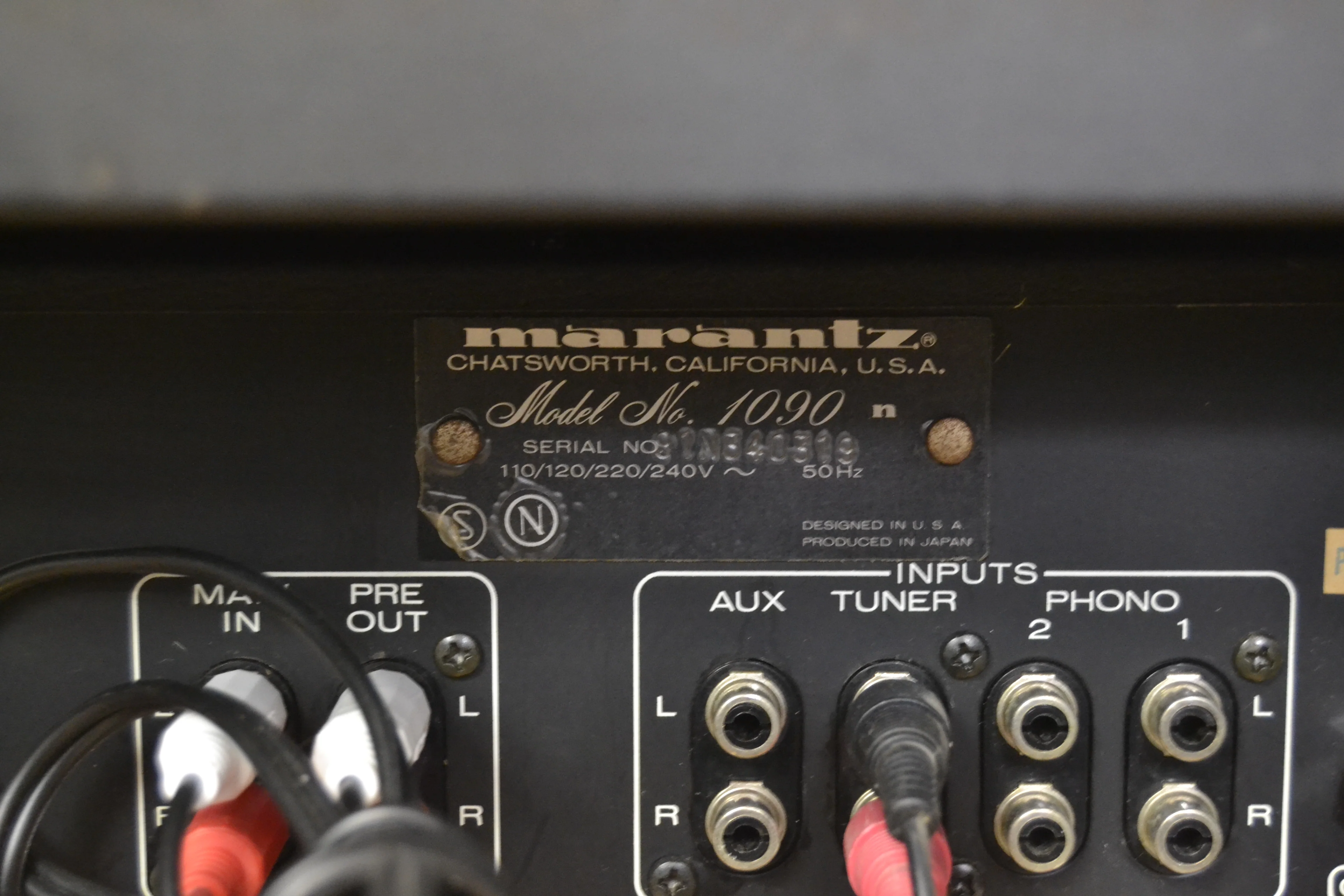 The Marantz Rack with 1090 Integrated Amplifier * 2100L Tuner * 5010B Cassette * - Image 15