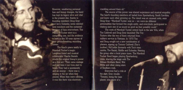 The Marshall Tucker Band - Anthology: The First 30 Years (2xCD, Comp, Enh, RE) (Near Mint (NM or M-)) - Image 5