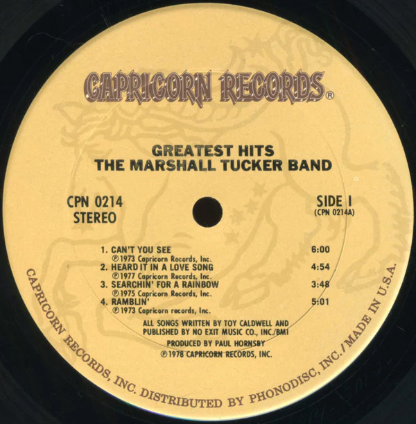 The Marshall Tucker Band - Greatest Hits (LP, Comp, San) (Near Mint (NM or M-)) - Image 3