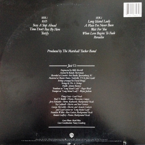 The Marshall Tucker Band - Just Us (LP, Album, Win) (Near Mint (NM or M-)) - Image 2