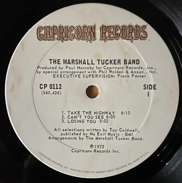 The Marshall Tucker Band - The Marshall Tucker Band (LP, Album, Pit) (Very Good Plus (VG+)) - Image 4