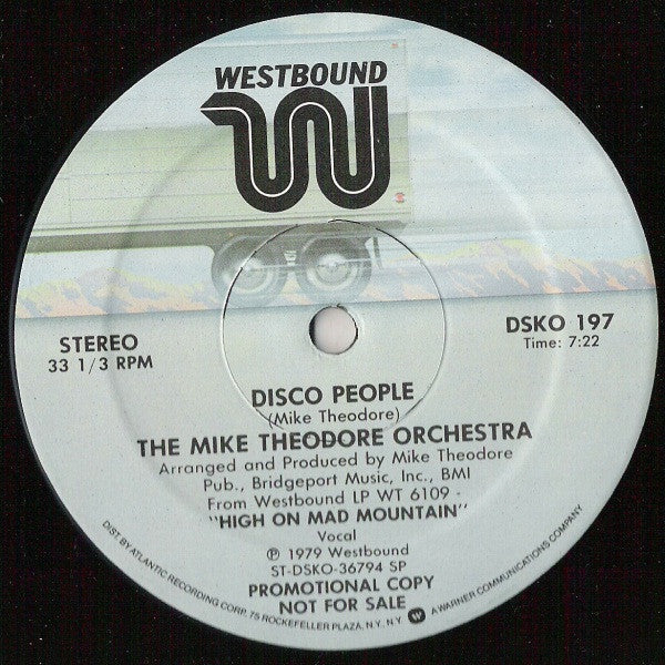 The Mike Theodore Orchestra - Disco People / Dragons Of Midnight (12", Promo) (Very Good (VG)) - Image 2
