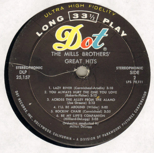The Mills Brothers - Great Hits (LP, Album, RE) (Very Good Plus (VG+)) - Image 4