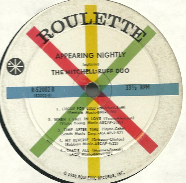 The Mitchell-Ruff Duo - Appearing Nightly (LP) (Good (G)) - Image 4