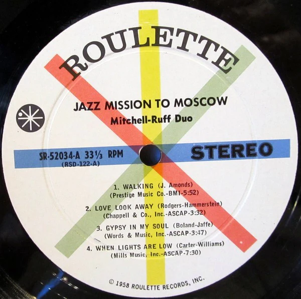 The Mitchell-Ruff Duo - Jazz Mission To Moscow (LP, Album) (Very Good Plus (VG+)) - Image 3