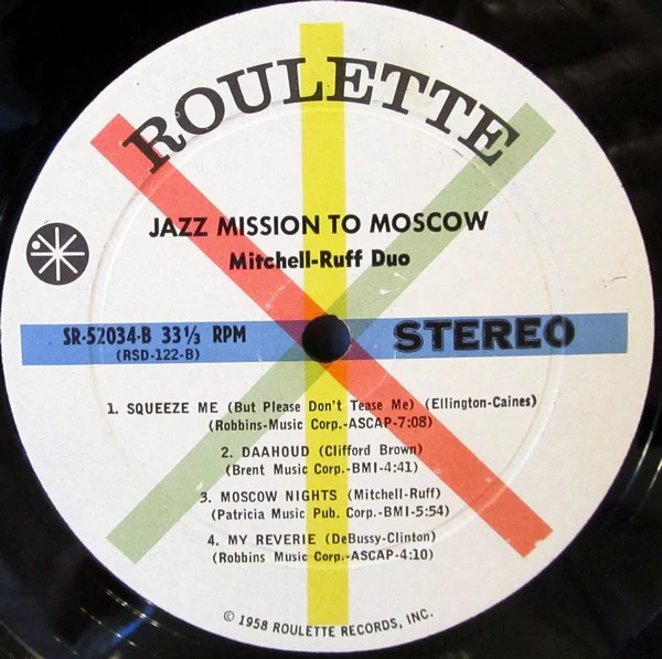The Mitchell-Ruff Duo - Jazz Mission To Moscow (LP, Album) (Very Good Plus (VG+)) - Image 4
