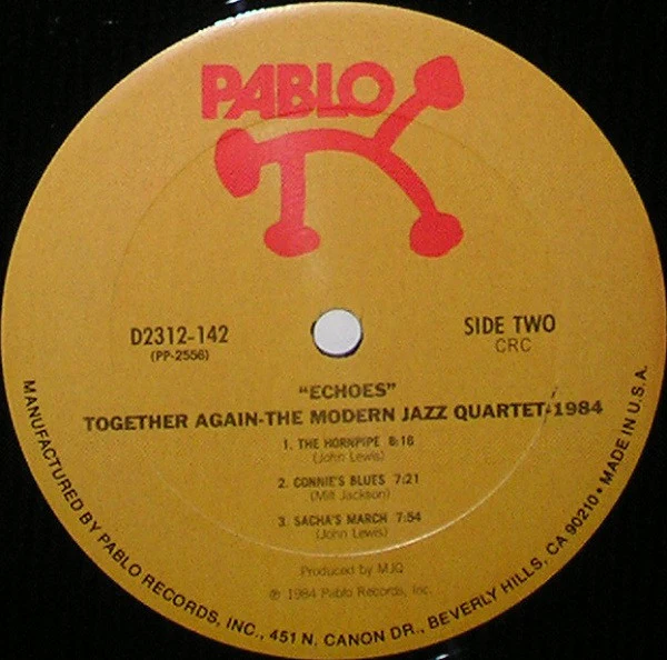 The Modern Jazz Quartet - Echoes (LP, Album, Club, CRC) (Very Good Plus (VG+)) - Image 3